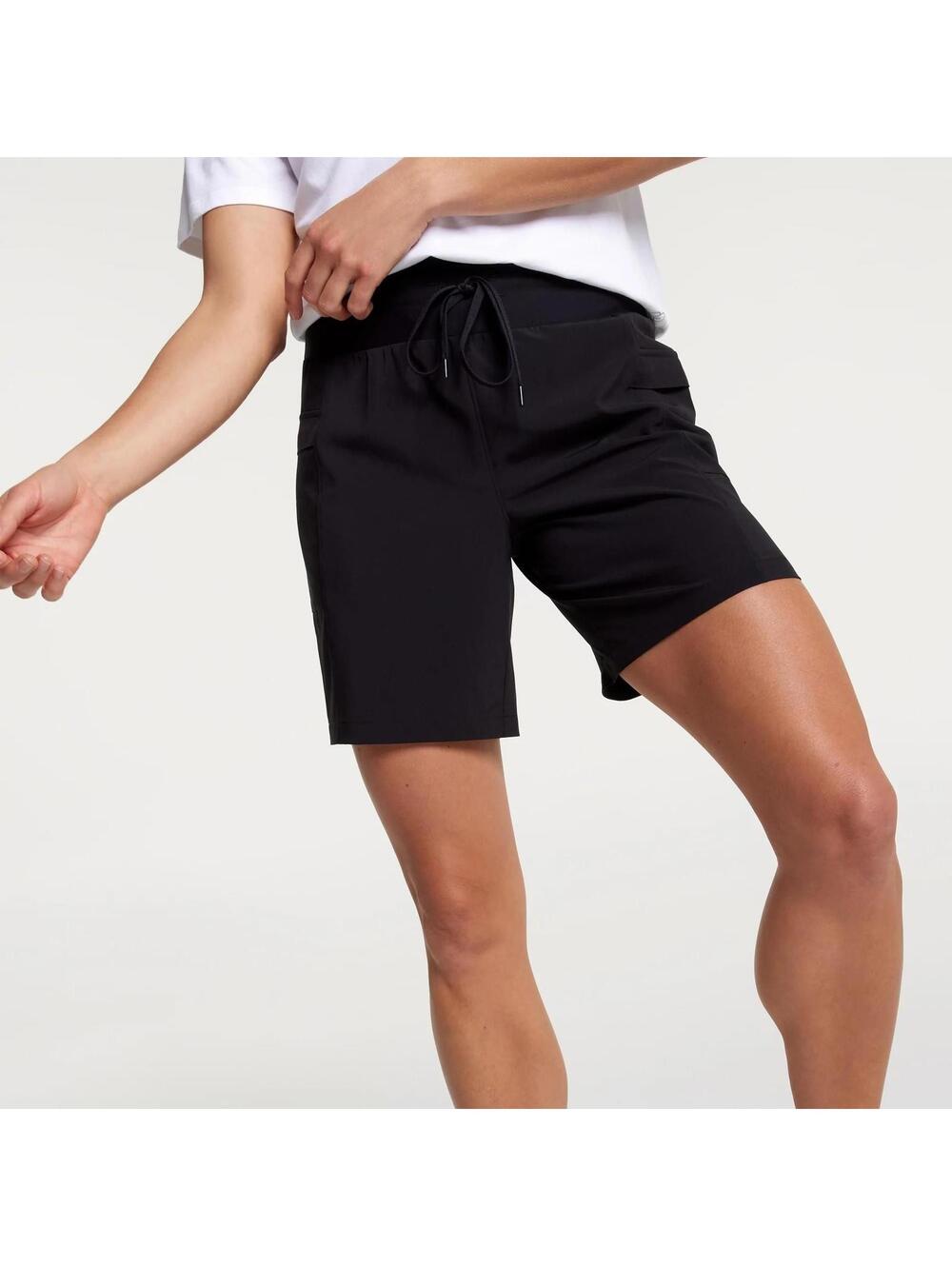 CALIA Women's Truelight Cargo Bermuda Short, Small, Pure Black - Picture 1 of 1